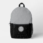 Subtile moderne Monogram Music Bedruckter Rucksack (Vorderseite)