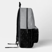 Subtile moderne Monogram Music Bedruckter Rucksack (Links)