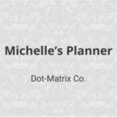 Subtile monochrome, ornamentale Dot-Matrix-Aufkleb Aufkleber (Vorderseite)