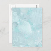 Subtile Muscheln Grafik Postkarte (Vorne/Hinten)