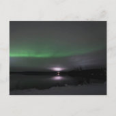 Subtile Northern Lights, Fairbanks, AK - Postkarte (Vorderseite)