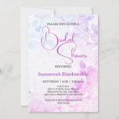 Subtile Pastel Floral Background Brautparty Einladung (Vorderseite)
