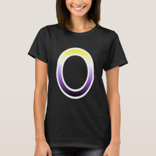 Subtile Pastel, nichtbinärer Zirkel, nicht binärer T-Shirt
