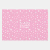 Subtile 🎄 Pastell Weihnachtsmuster, Sondertext  Geschenkpapier Set (Vorderseite 3)