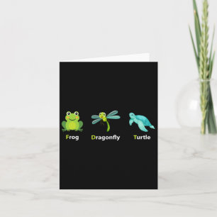 Subtile Political Humor Frog Dragonfly Turtle Shir Karte