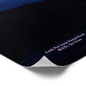 Subtile rosa Inside Passage Sonnenuntergang Poster (Ecke)