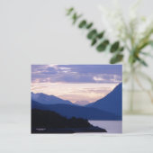Subtile rosa Inside Passage Sunset Postkarte (Stehend Vorderseite)