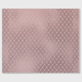 Subtile Rose Gold Lattice Muster auf Rosa Rosa Geschenkpapier (Flach)