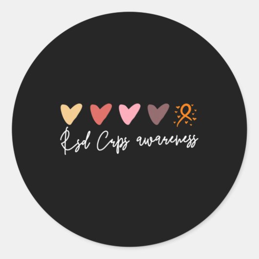 Subtile Rsd Crps Awareness Runder Aufkleber (Vorderseite)
