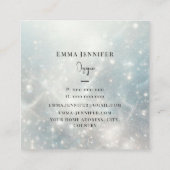 Subtile, sanfte Glitzer-Hintergründe Quadratische Visitenkarte (Rückseite)