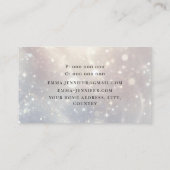 Subtile, sanfte Glitzer-Hintergründe Visitenkarte (Rückseite)