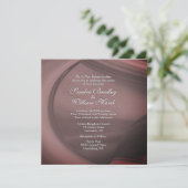 Subtile Sangria Hochzeit Einladung (Stehend Vorderseite)