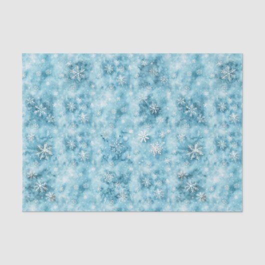 Subtile Schneeflocken Seidenpapier (Vorderseite)