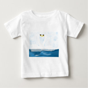 Subtile Schwäne in der Liebe (Herzformen) Kunstges Baby T-shirt