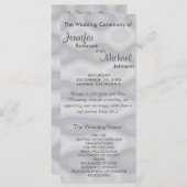Subtile Silver Wedding Program Programm (Vorne/Hinten)