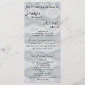 Subtile Silver Wedding Program Programm (Vorderseite)