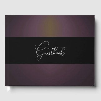 Subtile Spotlight Dunkle Hintergrundhochzeit Gästebuch