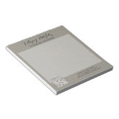 Subtile Textur Anpassbare QR-Code Editor Notizblock (angewinkelt)