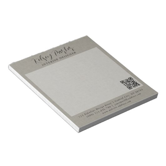 Subtile Textur Anpassbare Textur Notepad Notizblock (angewinkelt)