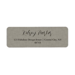 Subtile Textur, benutzerdefinierbares Adressetiket