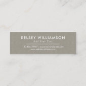 Subtile Textur Custom Mini Business Card Visitenkarte (Rückseite)