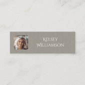 Subtile Textur Foto Mini Business Card Mini Visitenkarte (Vorderseite)