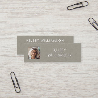Subtile Textur Foto Mini Business Card Visitenkarte