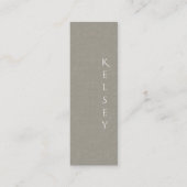 Subtile Textur Foto Mini Business Card Visitenkarte (Vorderseite)