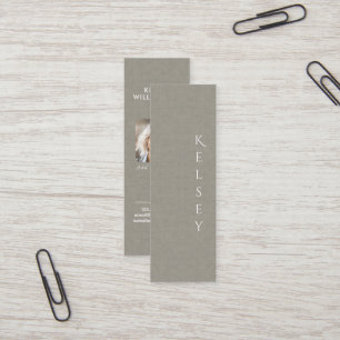 Subtile Textur Foto Mini Business Card Visitenkarte