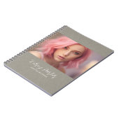 Subtile Texture Personalizable Foto Notebook Notizblock (Linke Seite)