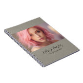Subtile Texture Personalizable Foto Notebook Notizblock (Rechte Seite)