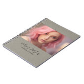 Subtile Texture Personalizable Foto Notebook Notizblock (Linke Seite)
