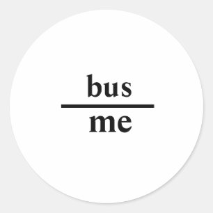 Subtile "Thrown under bus"-Meldungsaufkleber Runder Aufkleber