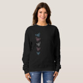 Subtile Transgender Ftm Mtf Goth Butterfly Trans p Sweatshirt (Vorne ganz)
