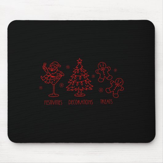 Subtile versteckte Weihnachtsbotschaft Lustiger Tr Mousepad (Vorne)