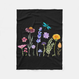Subtile Vintage Aquarellfarbe Anti Trump Fleecedecke