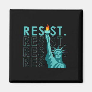 Subtile Vintage Widerstandskraft gegen Trump Magnet