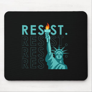 Subtile Vintage Widerstandskraft gegen Trump Mousepad