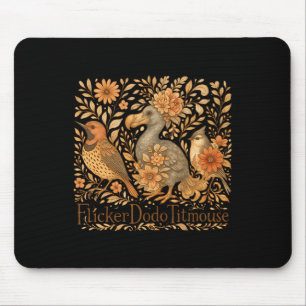 Subtile Vögel flattern Dodo Meise Trump widerstehe Mousepad