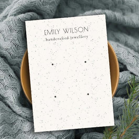 Subtile weiße Keramik Textur 2 Ohranzeige Visitenkarte