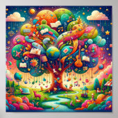 Subtile Wonders: Das Learning Tree Poster für Kind (Vorne)