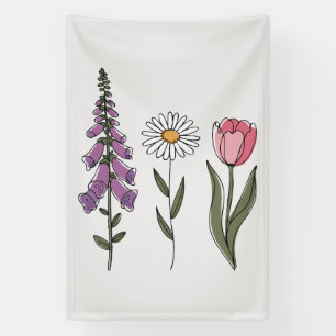 Subtiler Anti-Trump - Foxglove Daisy Tulip III Banner