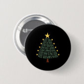 Subtiler Anti-Trump-lustiger-Christbaum Button (Vorne & Hinten)