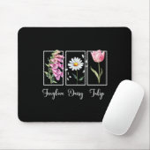 Subtiler Blumenliberaler Widerstandsprotest Finger Mousepad (Mit Mouse)