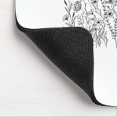 Subtiler Blumiger Botanischer Protest Liberal Wide Mousepad (Ecke)