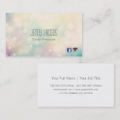 Subtiler Bokeh Visitenkarte-Entwurf Visitenkarte (Vorne/Hinten)