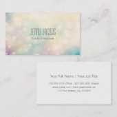 Subtiler Bokeh Visitenkarte-Entwurf Visitenkarte (Vorne/Hinten)