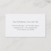 Subtiler Bokeh Visitenkarte-Entwurf Visitenkarte (Rückseite)