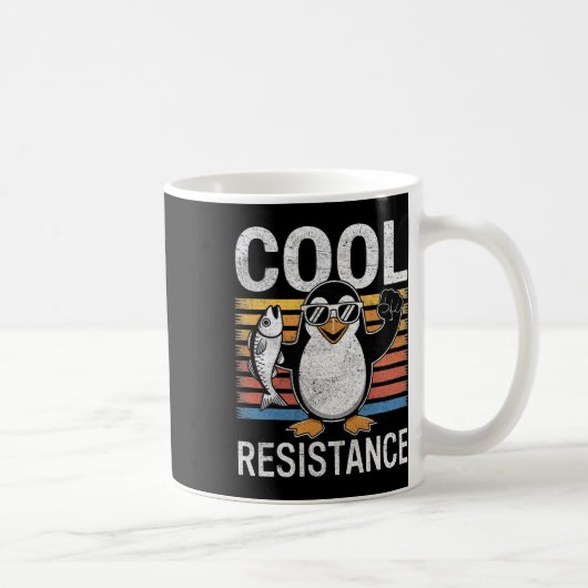 Subtiler cooler Widerstand Penguin Zölle Protest A Kaffeetasse (Rechts)