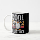 Subtiler cooler Widerstand Pinguin Zölle Protest A Kaffeetasse (Links)